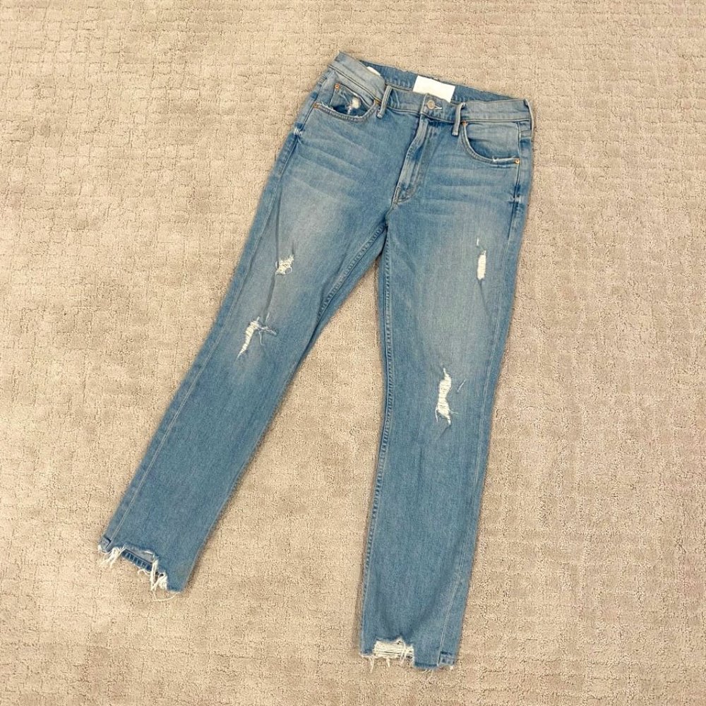Mother Jeans, Size 27, The Flirt Ankle Fray